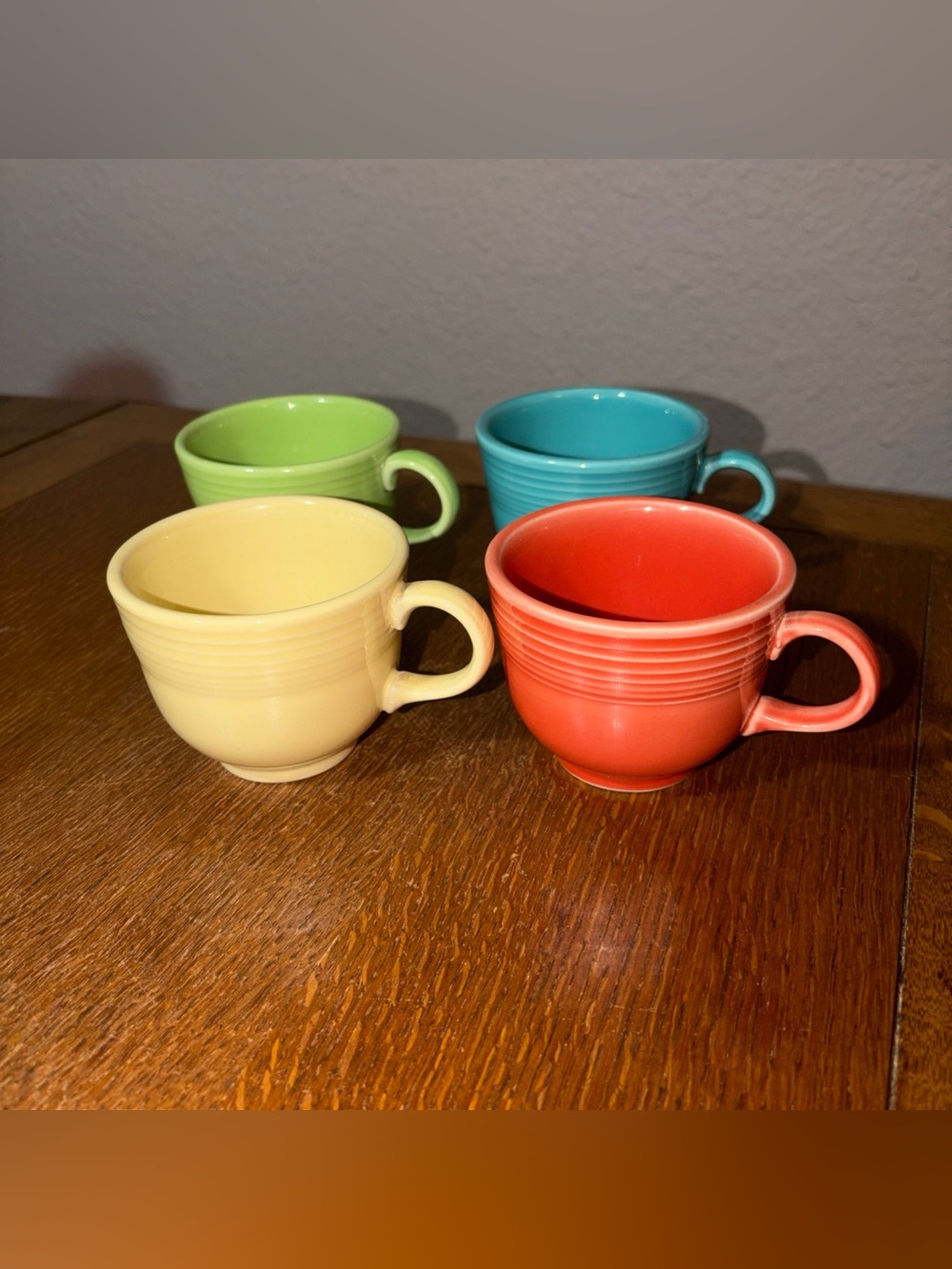 Fiestaware Homer Laughlin Set Of 4 Espresso Coffee Cups 5 Oz Various Colors